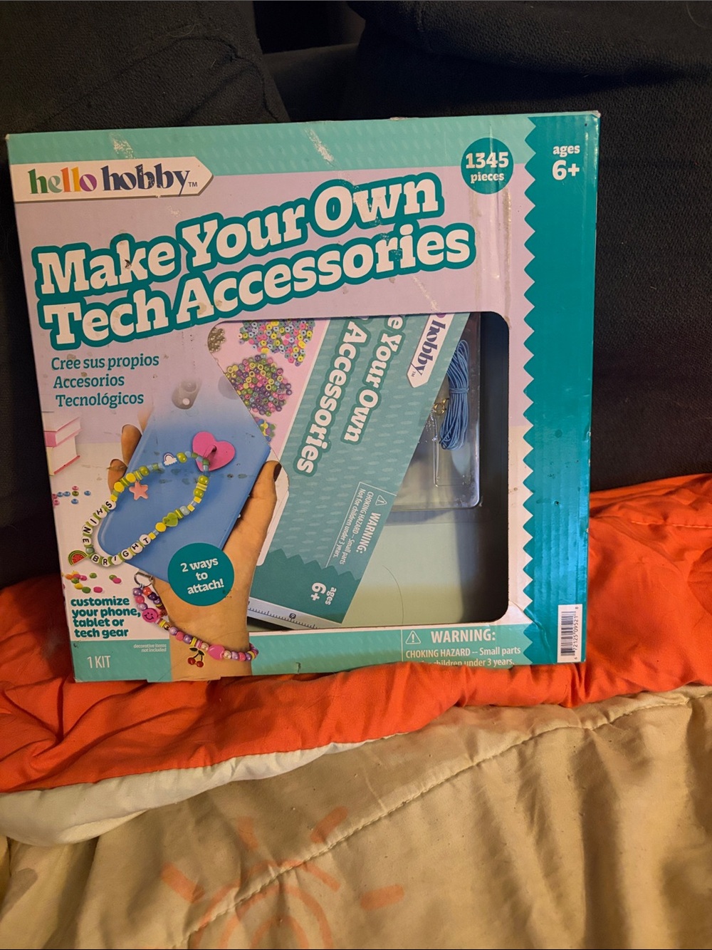 hello hobby Make Your Own Tech Accessories Kit - Teal & White